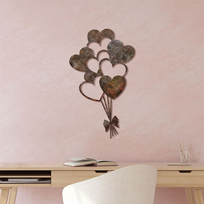 Casa si Gradina - Decoratiuni - Decoratiuni perete - Accesoriu decorativ de perete, Wallxpert, metal, antichizat, 35x21 cm, pictat manual - Infinity.ro