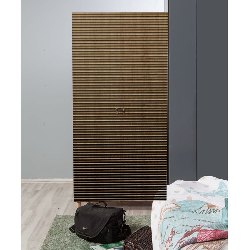 Casa si Gradina - Mobilier - Dulapuri si sifoniere - Sifoniere - Sifonier, Hanah Home, pal melaminat, stejar sonoma, 90x52x192 cm, 869VEL4233 - Infinity.ro