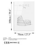 Casa si Gradina - Decoratiuni - Tablouri - Tablou decorativ din sticla, Wallxpert, sticla securizata, multicolor, 70x100 cm, 123BZM1322 - Infinity.ro