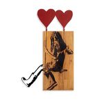 Casa si Gradina - Decoratiuni - Decoratiuni perete - Accesoriu decorativ de perete, Wallxpert, lemn, nuc si negru, 50x80 cm - Infinity.ro