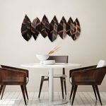 Casa si Gradina - Decoratiuni - Decoratiuni perete - Accesoriu decorativ de perete, Wallxpert, metal, multicolor, 52x114 cm, 930DYU1219 - Infinity.ro
