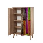 Casa si Gradina - Mobilier - Dulapuri si sifoniere - Dulapuri - Dulap multifunctional, Hanah Home, pal melaminat, stejar sonoma, 80x36x127 cm, 863SPH3926 - Infinity.ro