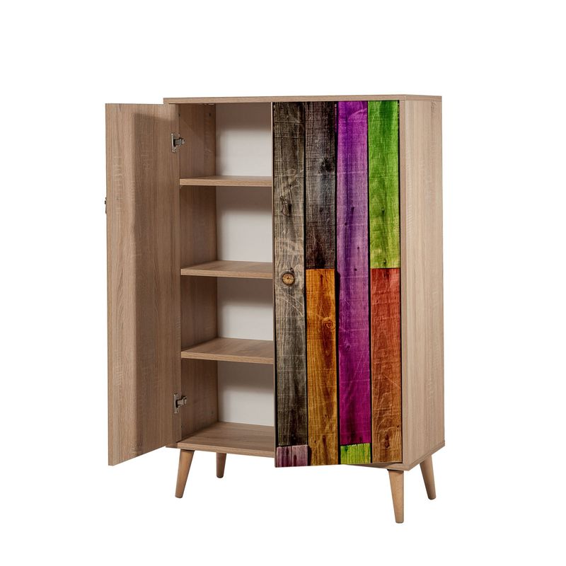 Casa si Gradina - Mobilier - Dulapuri si sifoniere - Dulapuri - Dulap multifunctional, Hanah Home, pal melaminat, stejar sonoma, 80x36x127 cm, 863SPH3926 - Infinity.ro