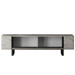 Casa si Gradina - Mobilier - Comode si corpuri - Comode - Comoda tv, Hanah Home, pal melaminat, travertin si negru, 180x50x30 cm, 618BLY1277 - Infinity.ro