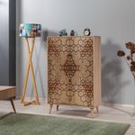 Casa si Gradina - Mobilier - Dulapuri si sifoniere - Dulapuri - Dulap multifunctional, Hanah Home, pal melaminat, stejar sonoma, 80x36x127 cm, 869VEL3980 - Infinity.ro