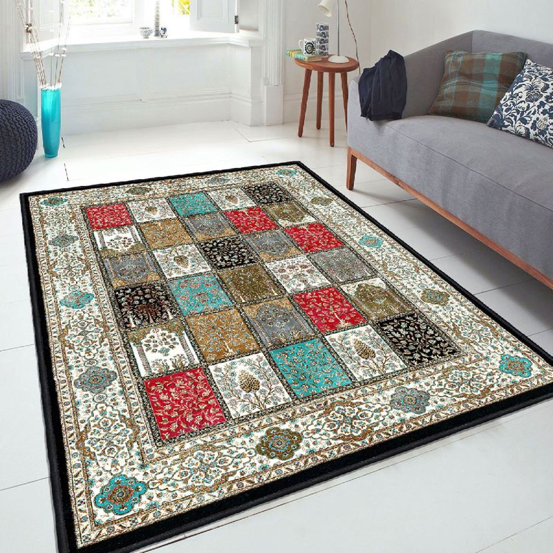 Casa si Gradina - Textile si covoare - Covoare - Covorase intrare - Covoras de hol, Conceptum Hypnose, multicolor, 80x200 cm, catifea, antiderapant, 599HFT1669 - Infinity.ro