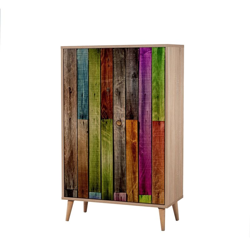 Casa si Gradina - Mobilier - Dulapuri si sifoniere - Dulapuri - Dulap multifunctional, Hanah Home, pal melaminat, stejar sonoma, 80x36x127 cm, 863SPH3926 - Infinity.ro