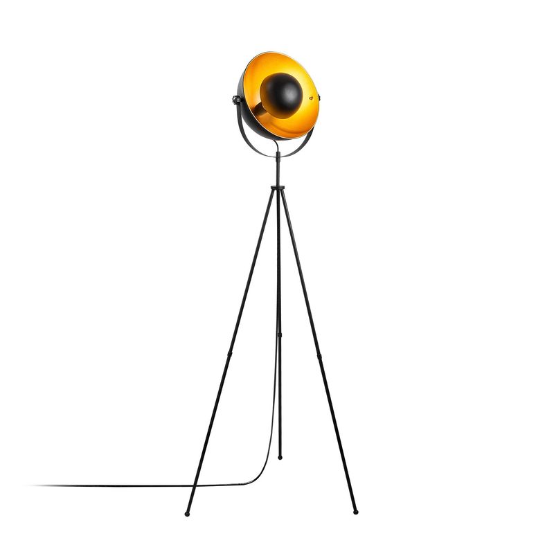 Casa si Gradina - Corpuri si surse de iluminat - Veioze si lampi - Lampadare - Lampadar, Opviq, metal, negru auriu, 62x45x160 cm, 942FLG1533 - Infinity.ro