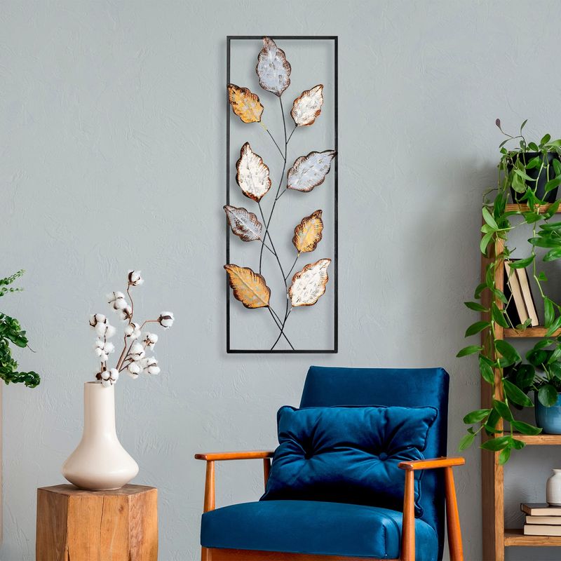 Casa si Gradina - Decoratiuni - Decoratiuni perete - Accesoriu decorativ de perete, Wallxpert, metal, multicolor, 32x90 cm, 930DYU1205 - Infinity.ro