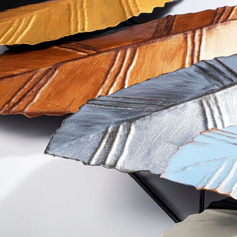 Casa si Gradina - Decoratiuni - Decoratiuni perete - Accesoriu decorativ de perete, Wallxpert, metal, multicolor, 52x114 cm, 930DYU1218 - Infinity.ro