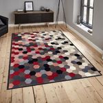 Casa si Gradina - Textile si covoare - Covoare - Covoare casa - Covor, Conceptum Hypnose, catifea, multicolor, 80x120 cm, antiderapant, 599HFT2621 - Infinity.ro