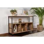 Casa si Gradina - Mobilier - Comode si corpuri - Console - Consola, Hanah Home, pal melaminat, pin atlantic si negru, 120x30x75 cm, 241NRD1340 - Infinity.ro