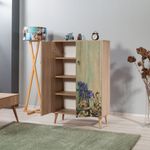 Casa si Gradina - Mobilier - Dulapuri si sifoniere - Dulapuri - Dulap multifunctional, Hanah Home, pal melaminat, stejar sonoma, 80x36x127 cm, 863SPH3927 - Infinity.ro