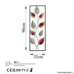 Casa si Gradina - Decoratiuni - Decoratiuni perete - Accesoriu decorativ de perete, Wallxpert, metal, multicolor, 32x90 cm, 930DYU1203 - Infinity.ro