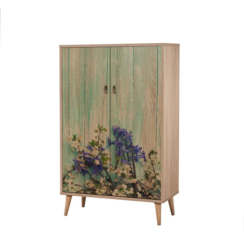 Casa si Gradina - Mobilier - Dulapuri si sifoniere - Dulapuri - Dulap multifunctional, Hanah Home, pal melaminat, stejar sonoma, 80x36x127 cm, 863SPH3927 - Infinity.ro