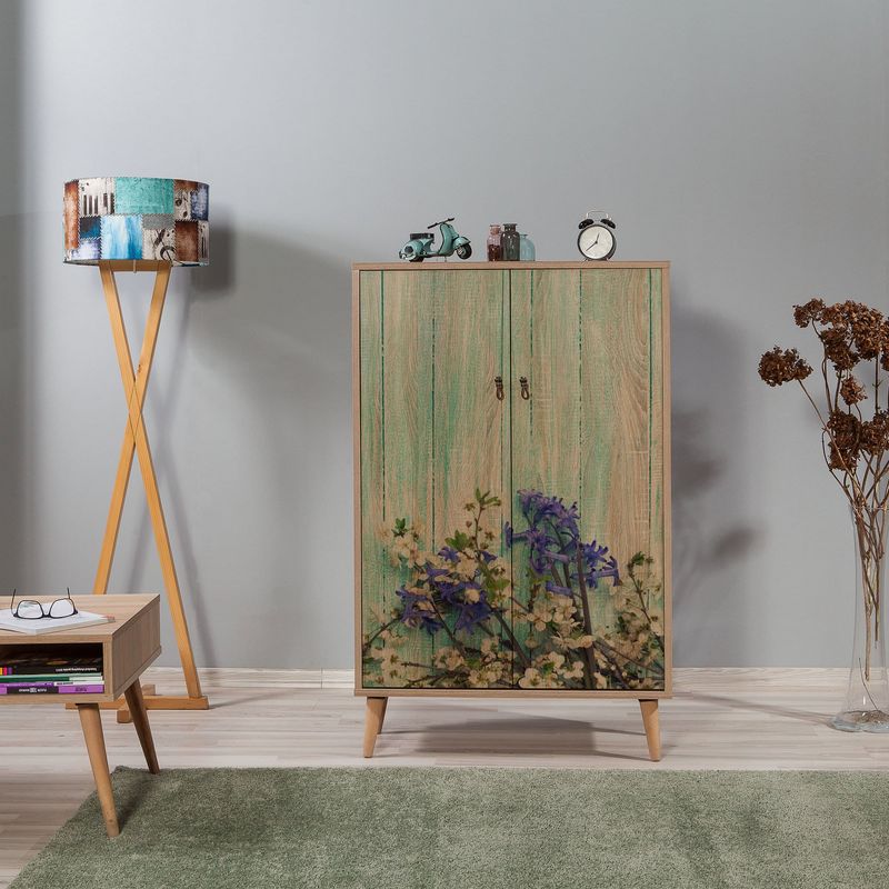 Casa si Gradina - Mobilier - Dulapuri si sifoniere - Dulapuri - Dulap multifunctional, Hanah Home, pal melaminat, stejar sonoma, 80x36x127 cm, 863SPH3927 - Infinity.ro