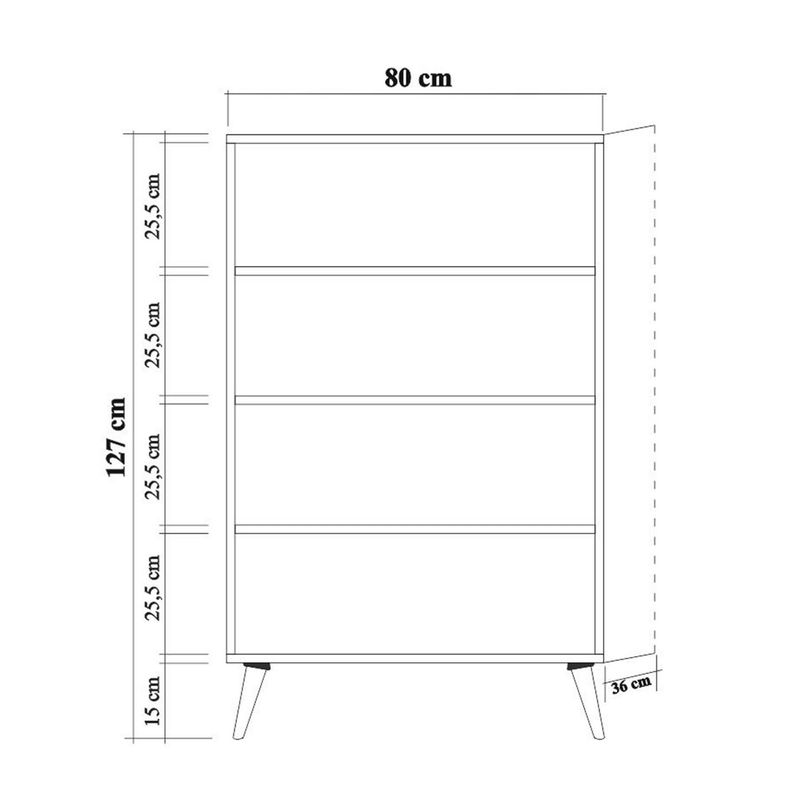 Casa si Gradina - Mobilier - Dulapuri si sifoniere - Dulapuri - Dulap multifunctional, Hanah Home, pal melaminat, stejar sonoma, 80x36x127 cm, 863SPH3927 - Infinity.ro