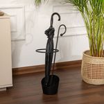 Casa si Gradina - Decoratiuni - Obiecte decorative - Suporturi umbrele - Suport umbrele, Aberto Design, metal, negru, 34x23x67 cm - Infinity.ro