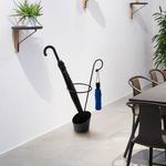 Casa si Gradina - Decoratiuni - Obiecte decorative - Suporturi umbrele - Suport umbrele, Aberto Design, metal, negru, 34x23x67 cm - Infinity.ro