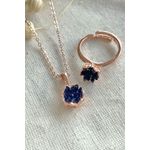 Fashion, accesorii si bijuterii - Femei - Bijuterii femei - Coliere femei - Set bijuterii, Heliophilia, metal, multicolor, lungime colier 40+5 cm, antialergic - Infinity.ro