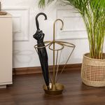 Casa si Gradina - Decoratiuni - Obiecte decorative - Suporturi umbrele - Suport umbrele, Aberto Design, metal, auriu, 40x40x76 cm - Infinity.ro