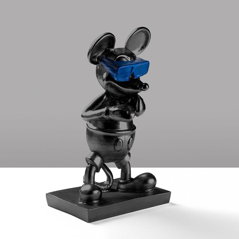 Casa si Gradina - Decoratiuni - Obiecte decorative - Accesorii decorative - Obiect decorativ, Aberto Design, 100% poliester, negru albastru, 18x32x12 cm - Infinity.ro