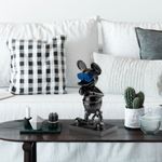 Casa si Gradina - Decoratiuni - Obiecte decorative - Accesorii decorative - Obiect decorativ, Aberto Design, 100% poliester, negru albastru, 18x32x12 cm - Infinity.ro