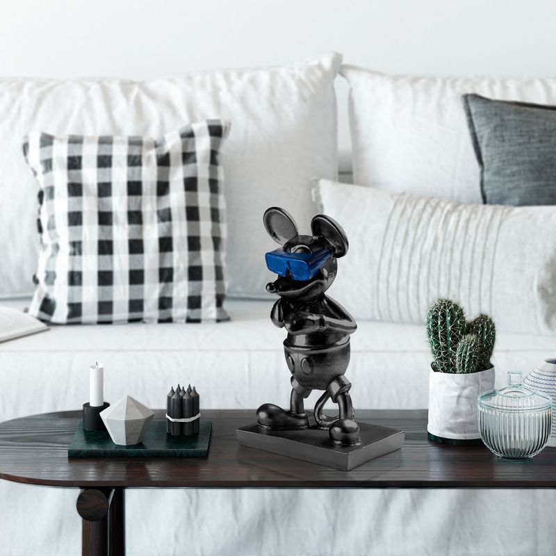 Casa si Gradina - Decoratiuni - Obiecte decorative - Accesorii decorative - Obiect decorativ, Aberto Design, 100% poliester, negru albastru, 18x32x12 cm - Infinity.ro