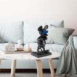 Casa si Gradina - Decoratiuni - Obiecte decorative - Accesorii decorative - Obiect decorativ, Aberto Design, 100% poliester, negru albastru, 18x32x12 cm - Infinity.ro