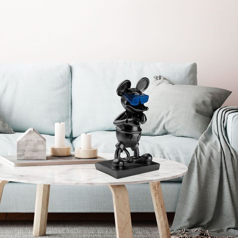 Casa si Gradina - Decoratiuni - Obiecte decorative - Accesorii decorative - Obiect decorativ, Aberto Design, 100% poliester, negru albastru, 18x32x12 cm - Infinity.ro