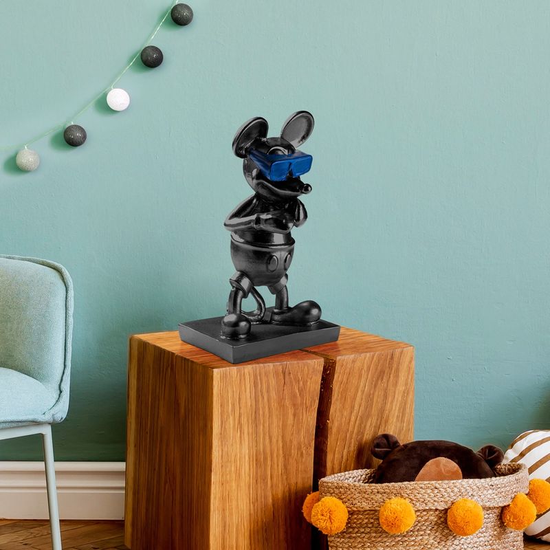 Casa si Gradina - Decoratiuni - Obiecte decorative - Accesorii decorative - Obiect decorativ, Aberto Design, 100% poliester, negru albastru, 18x32x12 cm - Infinity.ro