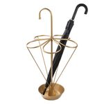 Casa si Gradina - Decoratiuni - Obiecte decorative - Suporturi umbrele - Suport umbrele, Aberto Design, metal, auriu, 40x40x76 cm - Infinity.ro