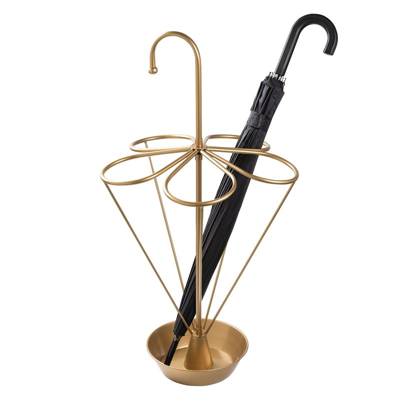 Casa si Gradina - Decoratiuni - Obiecte decorative - Suporturi umbrele - Suport umbrele, Aberto Design, metal, auriu, 40x40x76 cm - Infinity.ro