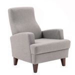 Casa si Gradina - Mobilier - Scaune si fotolii - Fotolii - Fotoliu, Hanah Home, lemn, gri deschis, 76x87x91 cm - Infinity.ro