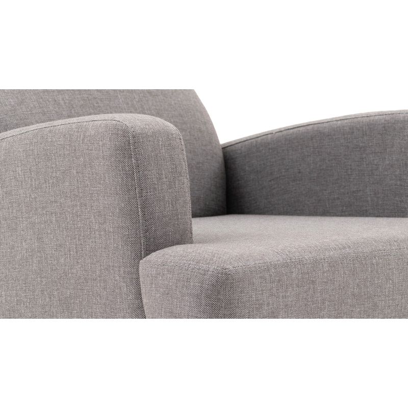 Casa si Gradina - Mobilier - Scaune si fotolii - Fotolii - Fotoliu, Hanah Home, lemn, gri deschis, 76x87x91 cm - Infinity.ro