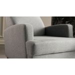 Casa si Gradina - Mobilier - Scaune si fotolii - Fotolii - Fotoliu, Hanah Home, lemn, gri deschis, 76x87x91 cm - Infinity.ro