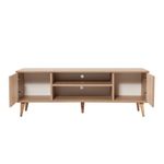 Casa si Gradina - Mobilier - Comode si corpuri - Console - Comoda tv, Hanah Home, pal melaminat, stejar sonoma, 140x40x50 cm, 863SPH3016 - Infinity.ro