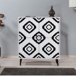 Casa si Gradina - Mobilier - Dulapuri si sifoniere - Dulapuri - Dulap multifunctional, Hanah Home, pal melaminat, alb negru, 95x36x111 cm, 869VEL3987 - Infinity.ro