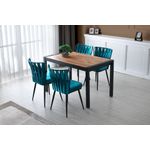Casa si Gradina - Mobilier - Mese si birouri - Mese bucatarie si dining - Masa de dining, Hanah Home, PAL melaminat, pin atlantic, 120-187x74x75 cm - Infinity.ro