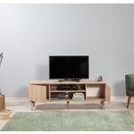 Casa si Gradina - Mobilier - Comode si corpuri - Comode - Comoda tv, Hanah Home, pal melaminat, stejar sonoma, 140x40x50 cm, 863SPH3015 - Infinity.ro