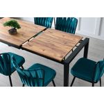 Casa si Gradina - Mobilier - Mese si birouri - Mese bucatarie si dining - Masa de dining, Hanah Home, PAL melaminat, pin atlantic, 120-187x74x75 cm - Infinity.ro