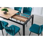 Casa si Gradina - Mobilier - Mese si birouri - Mese bucatarie si dining - Masa de dining, Hanah Home, PAL melaminat, pin atlantic, 120-187x74x75 cm - Infinity.ro