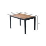 Casa si Gradina - Mobilier - Mese si birouri - Mese bucatarie si dining - Masa de dining, Hanah Home, PAL melaminat, pin atlantic, 120-187x74x75 cm - Infinity.ro