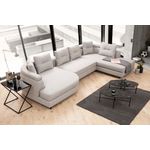 Casa si Gradina - Mobilier - Canapele si coltare - Coltare - Coltar, Atelier Del Sofa, lemn fag si pal, gri deschis, 140x385x200 cm - Infinity.ro