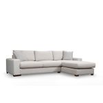 Casa si Gradina - Mobilier - Canapele si coltare - Coltare - Coltar, Hanah Home, lemn de fag si pal, alb, 270x194x95 cm - Infinity.ro
