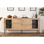 Casa si Gradina - Mobilier - Comode si corpuri - Console - Consola, Hanah Home, panou aglomerat, stejar, 180x41x81 cm - Infinity.ro