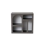 Casa si Gradina - Mobilier - Comode si corpuri - Console - Consola, Hanah Home, panou aglomerat cu melamina, antracit, 80x74x35 cm - Infinity.ro