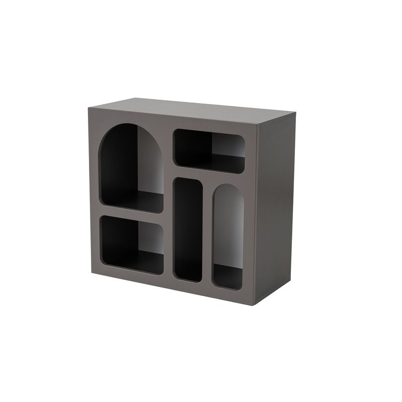 Casa si Gradina - Mobilier - Comode si corpuri - Console - Consola, Hanah Home, panou aglomerat cu melamina, antracit, 80x74x35 cm - Infinity.ro