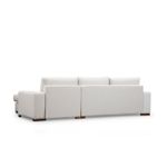 Casa si Gradina - Mobilier - Canapele si coltare - Coltare - Coltar, Hanah Home, lemn de fag si pal, alb, 270x194x95 cm - Infinity.ro