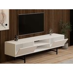 Casa si Gradina - Mobilier - Comode si corpuri - Comode - Comoda tv, Hanah Home, pal melaminat, alb, 180x40x50 cm - Infinity.ro